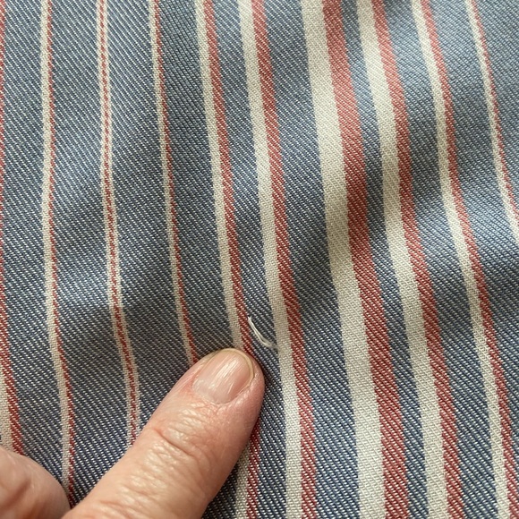 Universal Thread Button Down Short Sleeve Striped Shirt Size Large - Picture 11 of 11